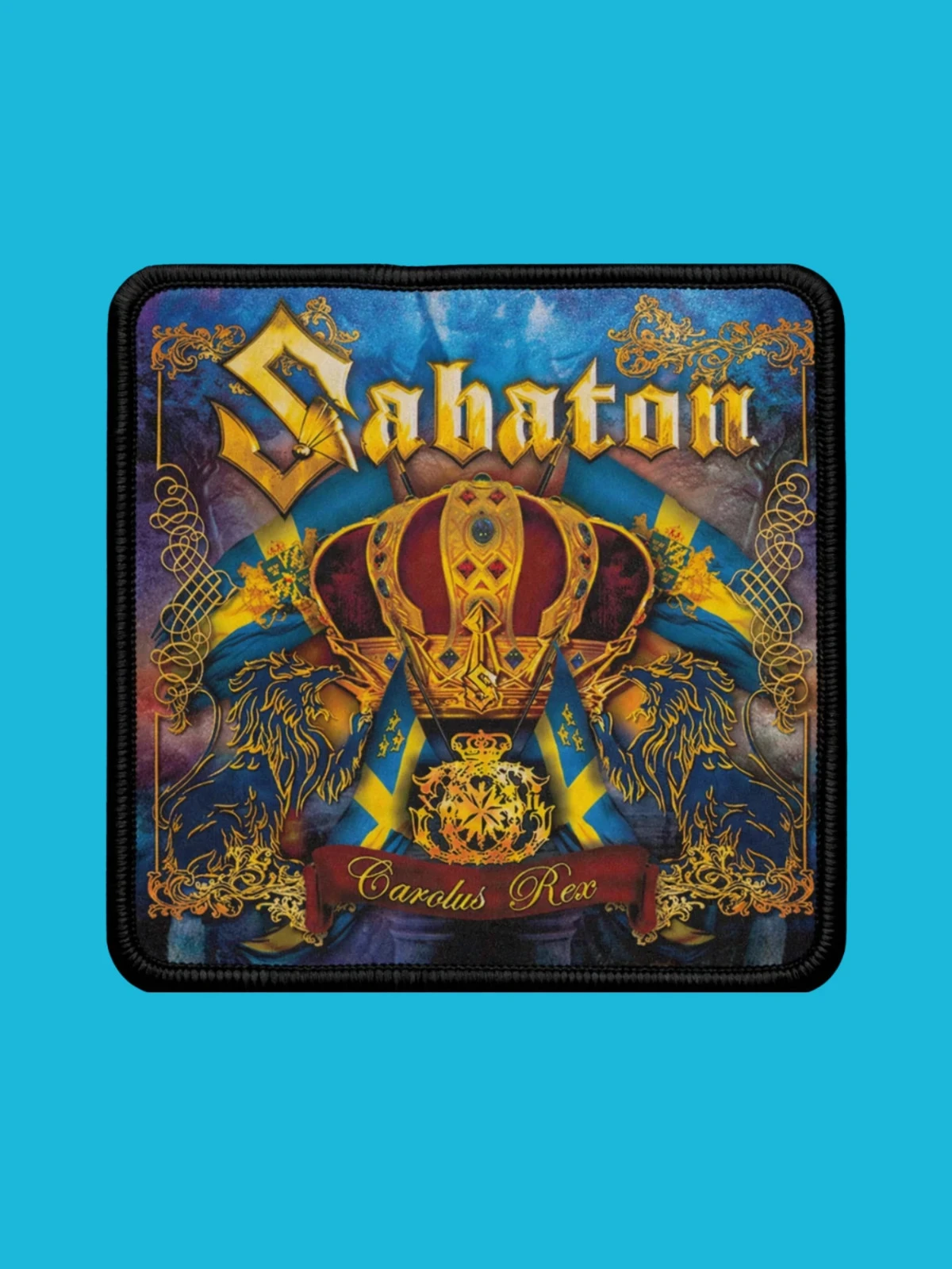 Patch Sabaton - Carolus Rex - Imprimé - Carré de 7,5 x 7,5 centimètres